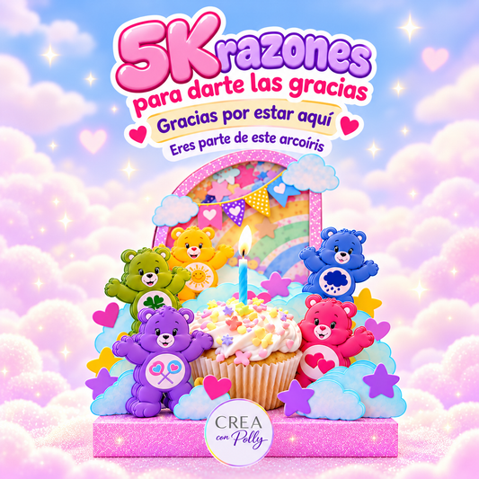Diseño Gratis Ositos Cariñositos – 5K Crea con Polly